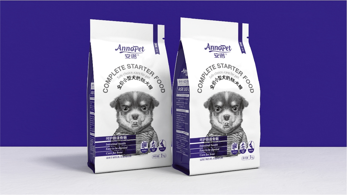 晨狮原创设计 丨 安贝(安诺品牌)猫粮狗粮系列包装设计